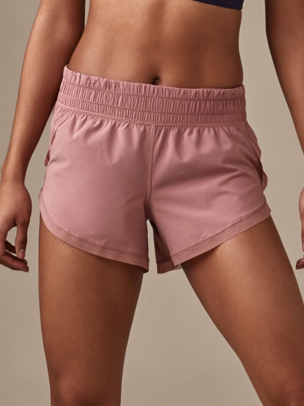 lululemon Anew 4" Shorts in Quicksand light Pink unlined running short